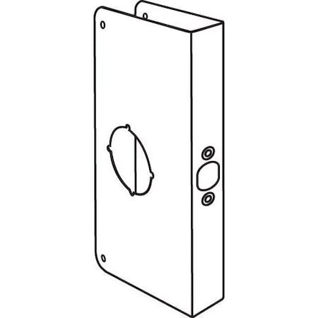 Strybuc LG.9" ONE HOLE DOOR CHANNEL 19-160-4